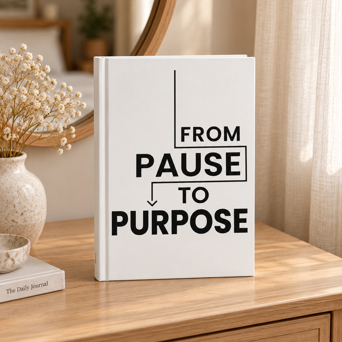 From Pause to Purpose Hardcover Journal