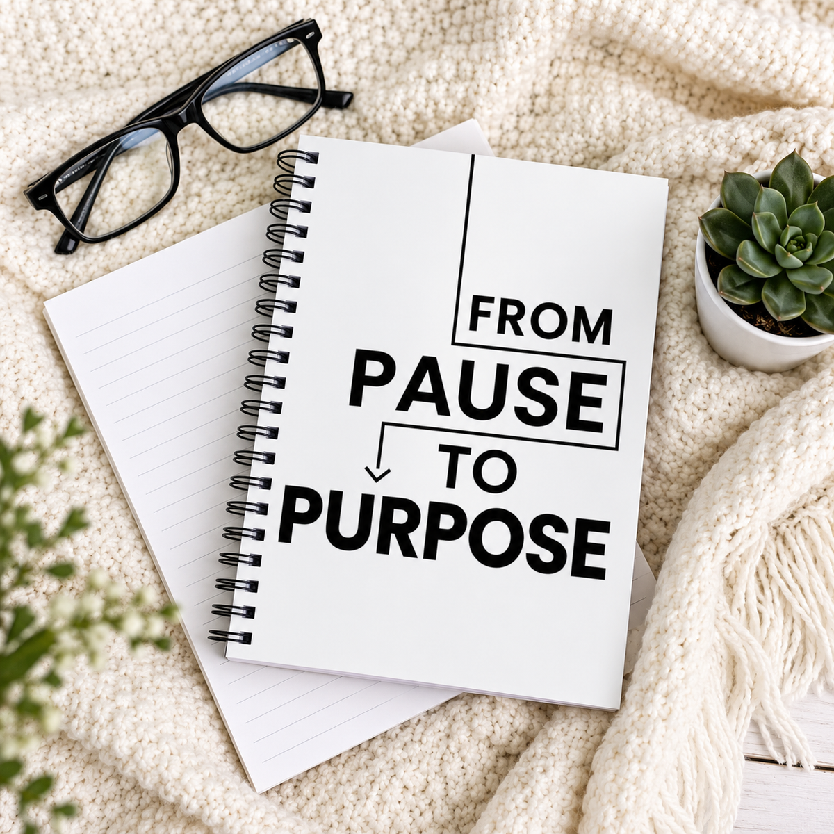 From Pause to Purpose Spiral Notebook
