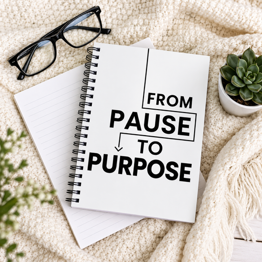 From Pause to Purpose Spiral Notebook