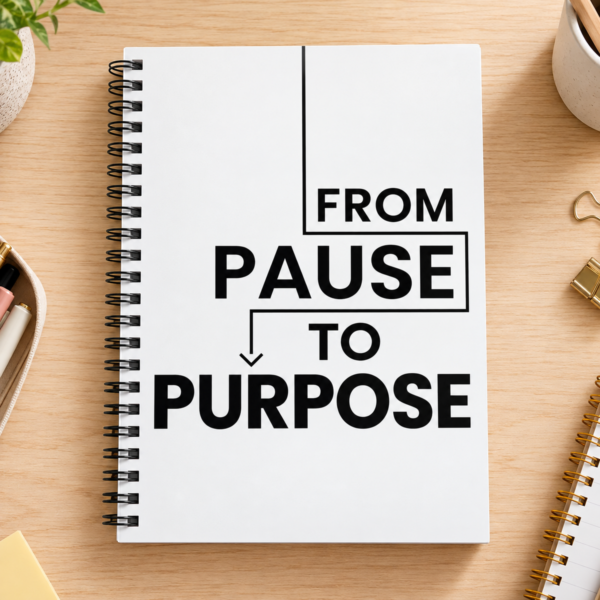 From Pause to Purpose Spiral Notebook