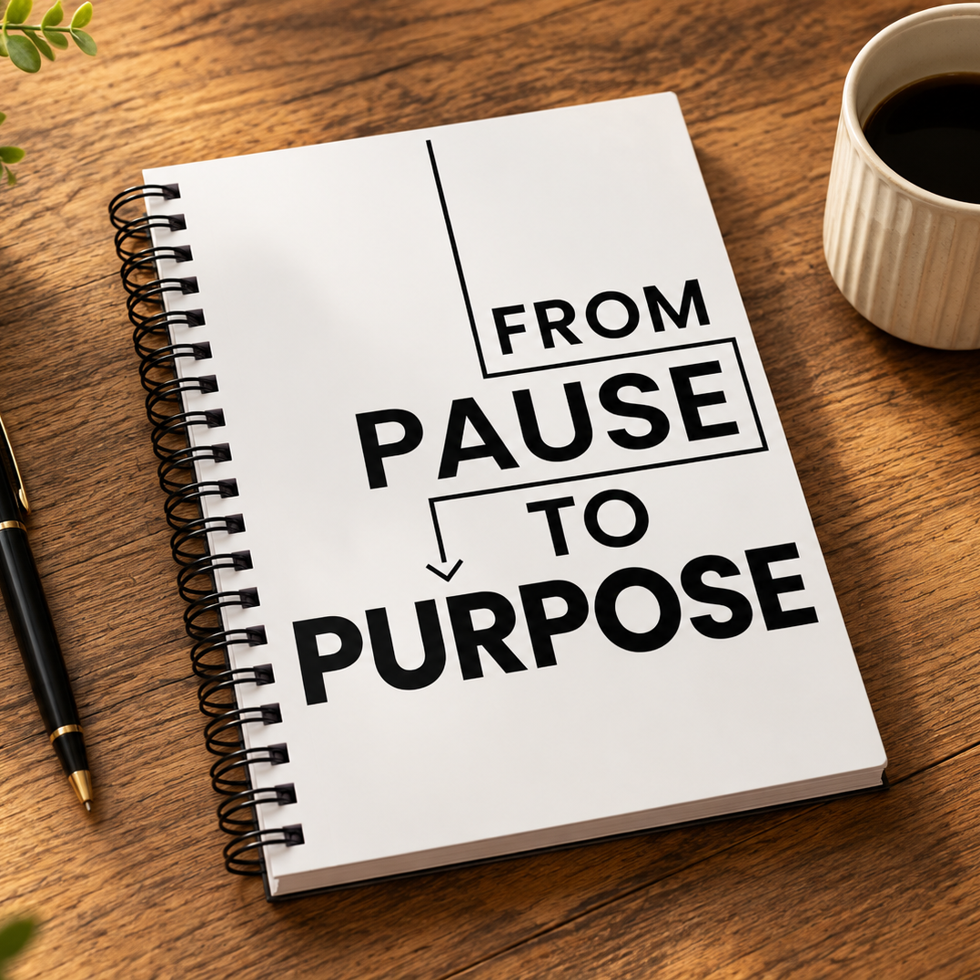 From Pause to Purpose Spiral Notebook