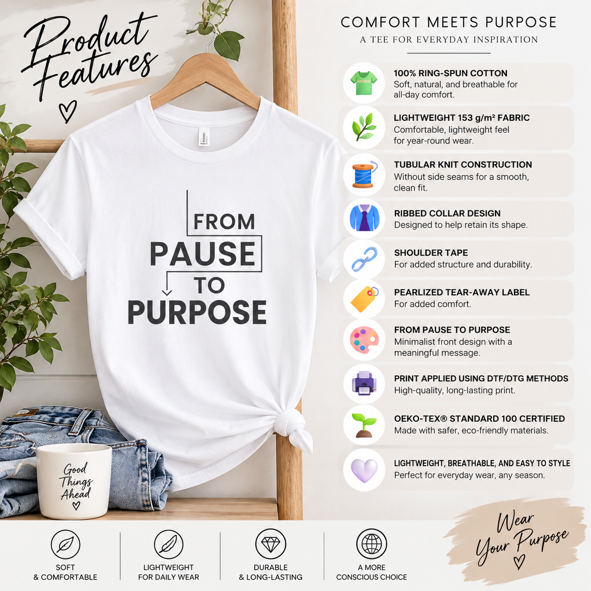 From Pause to Purpose T-Shirt