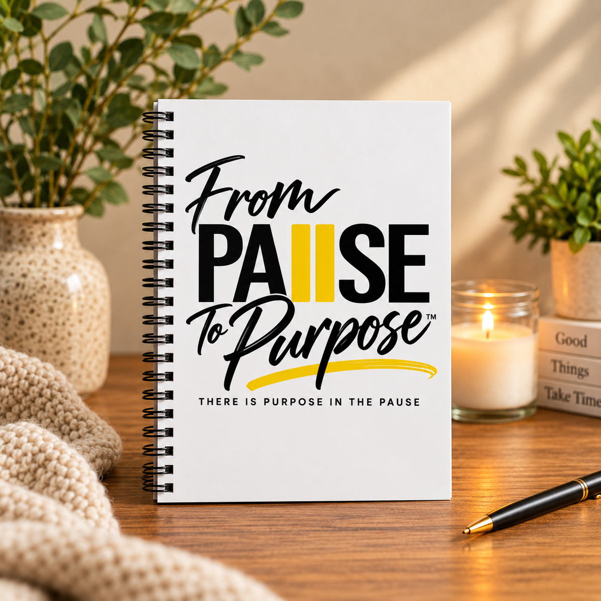 From Pause to Purpose Spiral Notebook