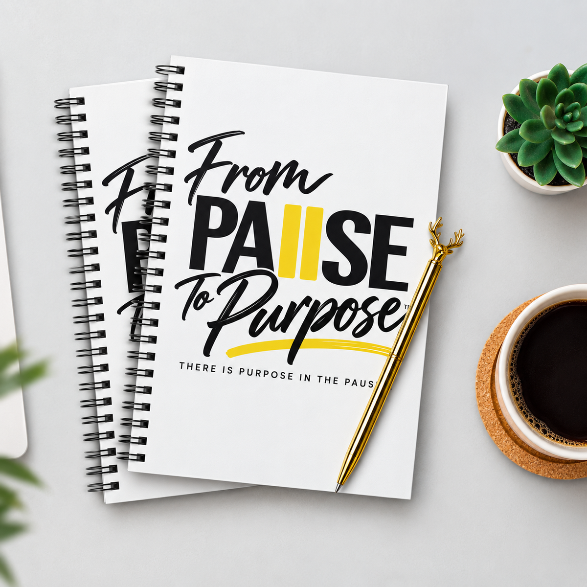 From Pause to Purpose Spiral Notebook