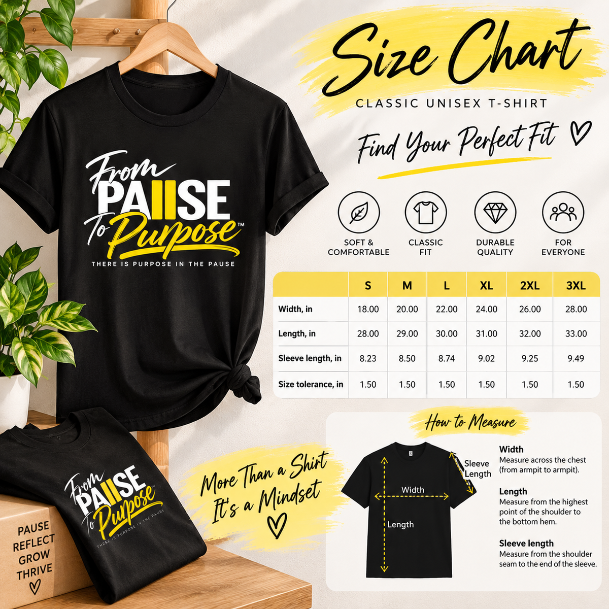 From Pause to Purpose Graphic T-Shirt