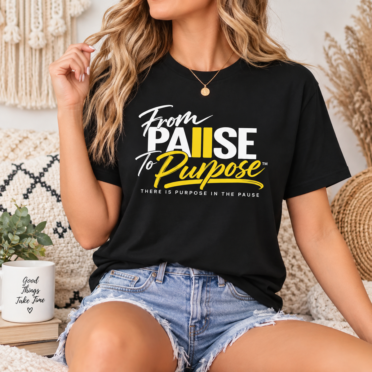 From Pause to Purpose Graphic T-Shirt
