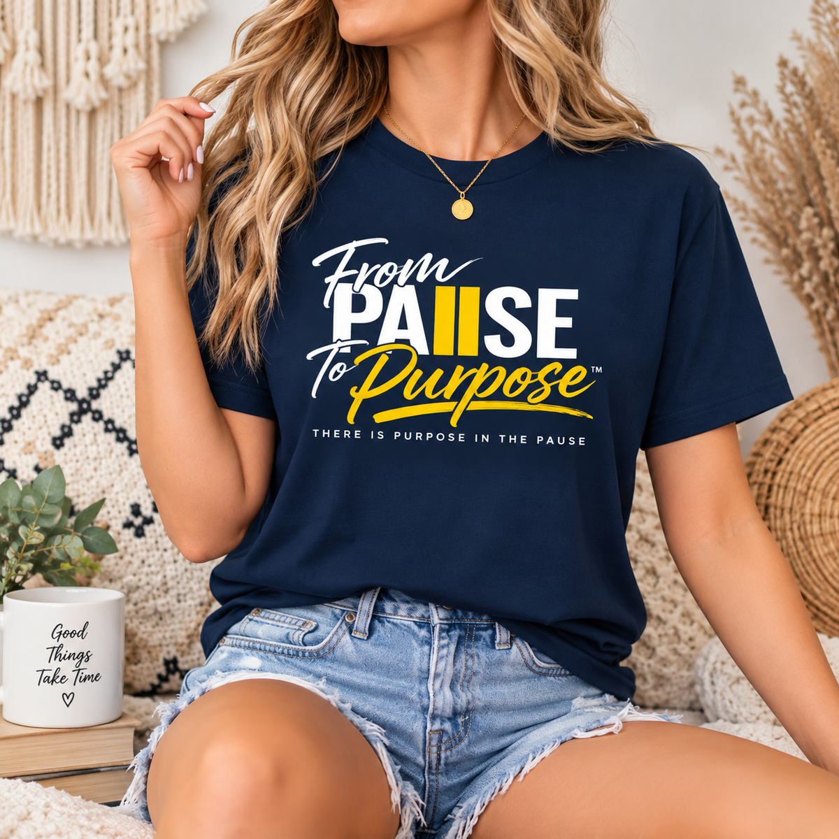 From Pause to Purpose Graphic T-Shirt