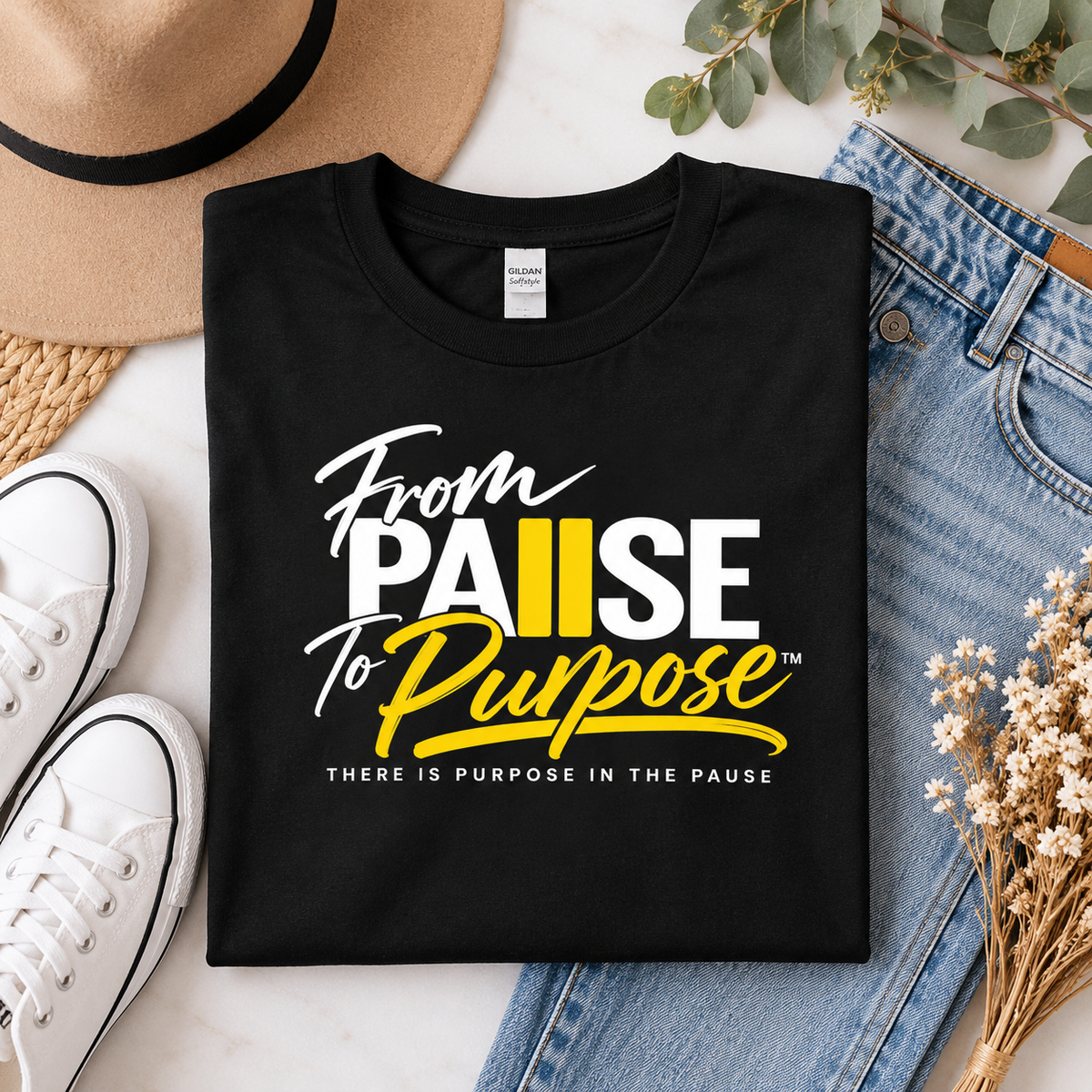 From Pause to Purpose Graphic T-Shirt