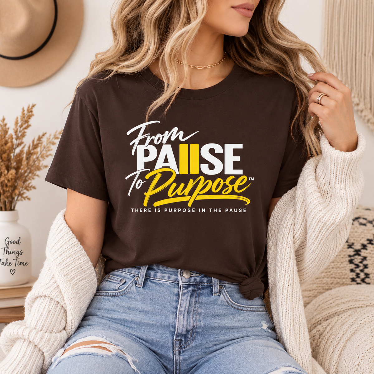 From Pause to Purpose Graphic T-Shirt