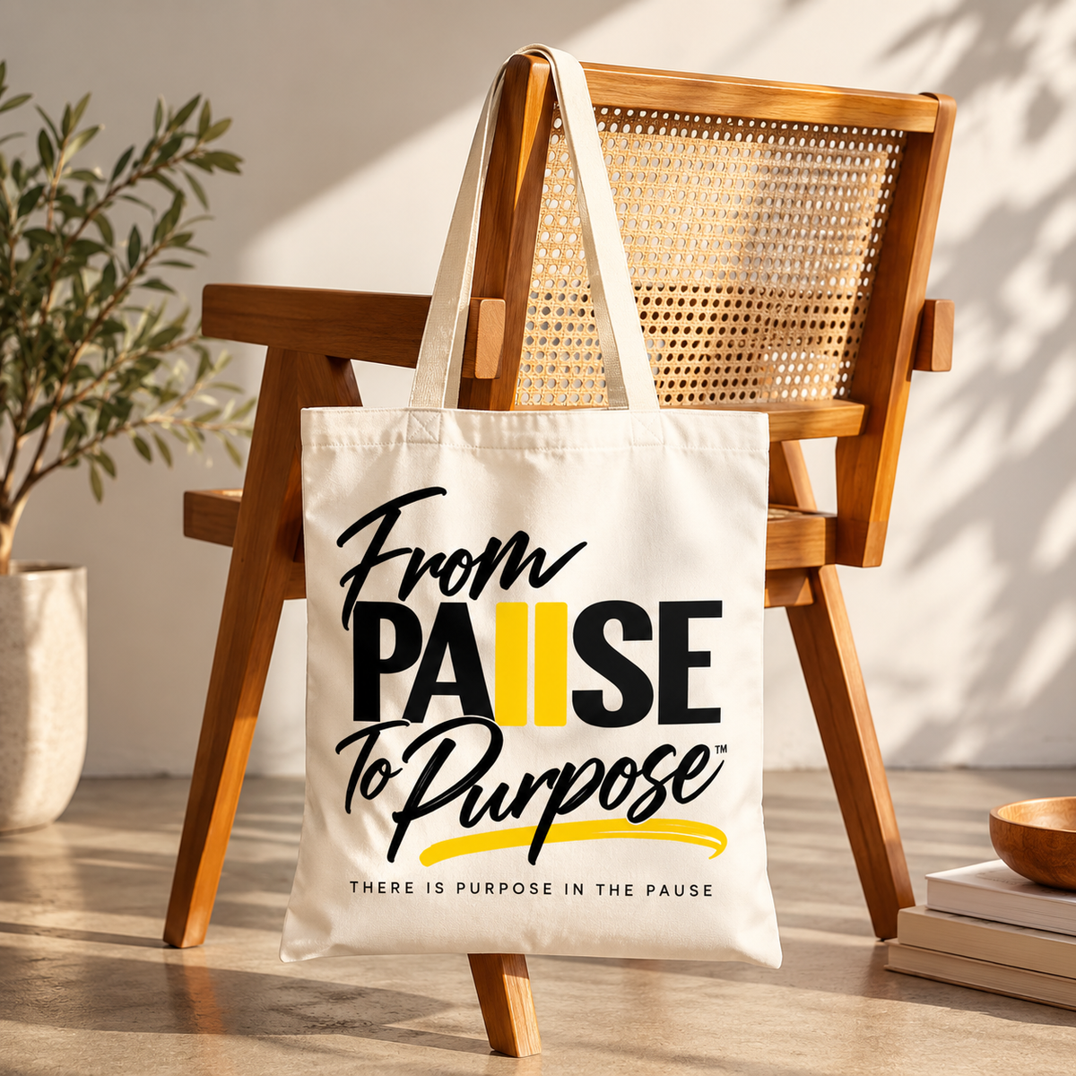 From Pause to Purpose Tote Bag