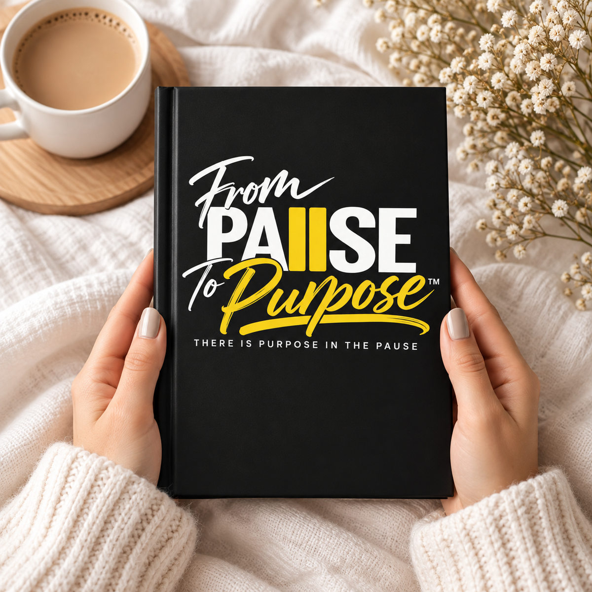 From Pause to Purpose Hardcover Journal